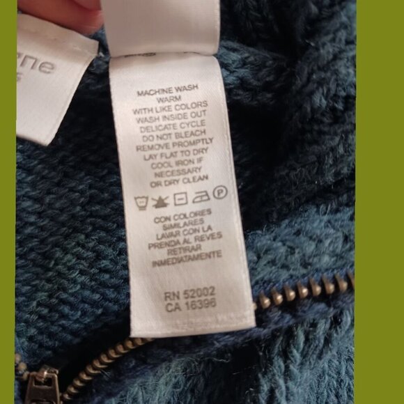 Liz Claiborne Vineyard Romance Womens Sweater size large  Blue color - Picture 13 of 14